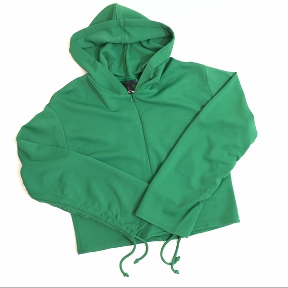 maison cinqcent 500 Tops - Crop hoodie green Maison cinqcent 500